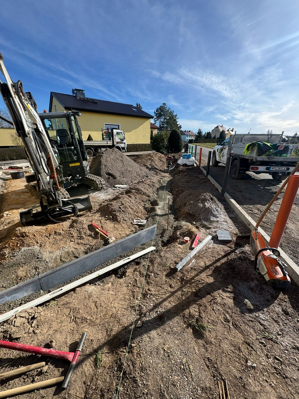 terrassenbau vorbereitung grimma